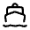 Boat Icon from Mynaui Line Set