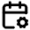 Calendar Cog Icon from Lucide Line Set