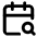 Calendar Search Icon from Lucide Line Set