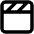 Clapper Board Icon from Unicons Line Set