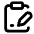 Clipboard Pen Line Icon from Lucide Line Set