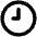 Clock Nine Icon from Unicons Line Set