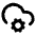 Cloud Cog Icon from Lucide Line Set