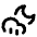 Cloud Moon Rain Icon from Lucide Line Set
