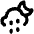 Cloud Moon Rain Icon from Unicons Line Set