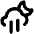 Cloud Moon Showers Icon from Unicons Line Set