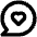 Comment Heart Icon from Unicons Line Set | Free Download as SVG Vector and Transparent PNG | Streamline icons