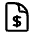 Document Currency Dollar Icon from Heroicons Outline Set | Free Download as SVG Vector and Transparent PNG | Streamline icons