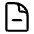 Document Minus Icon from Heroicons Outline Set