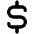 Dollar Sign Alt Icon from Unicons Line Set