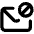 Envelope Block Icon from Unicons Line Set