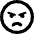 Face Angry Icon from Font Awesome Regular Set