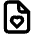 File Heart Icon from Unicons Line Set