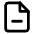 File Minus Icon from Feather Set