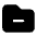 Folder Minus Icon from Heroicons Solid Set
