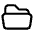 Folder Open Icon from Heroicons Outline Set