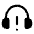 Headset Warning icon - Free transparent PNG, SVG. No sign up needed.