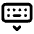 Keyboard Hide Icon from Unicons Line Set