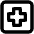 Medical Square Icon from Unicons Line Set