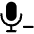 Download free Microphone Minus PNG, SVG vector icon from Iconoir Solid set.