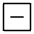 Minus Square Full Icon from Unicons Thinline Set