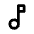 Music Note Line Icon from Majesticons Line Set