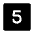 Number 5 Square Icon from Iconoir Solid Set