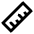 Ruler Icon from Unicons Line Set