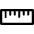 Ruler Horizontal Icon from Radix Set