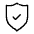 Shield Check Icon from Unicons Thinline Set