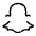 Snapchat Alt Icon from Unicons Thinline Set | Free Download as SVG Vector and Transparent PNG | Streamline icons