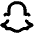 Snapchat Alt Icon from Unicons Line Set | Free Download as SVG Vector and Transparent PNG | Streamline icons