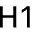 Type H1 Icon from Bootstrap Set