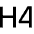 Type H4 icon - Free transparent PNG, SVG. No sign up needed.