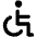 Wheelchair Icon from Unicons Line Set