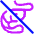 No Crustaceans Icon from Plump Neon Set