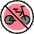 Allowances No Bicycles Icon from Ultimate Colors Set