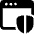 Web Application Firewall Shield Icon from Ultimate Bold Set