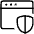 Web Application Firewall Shield Icon from Ultimate Light Set