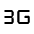 3g Mobiledata Icon from Rounded Line - Material Symbols Set