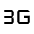 3g Mobiledata Icon from Outlined Line - Material Symbols Set