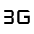 3g Mobiledata Fill Icon from Outlined Fill - Material Symbols Set