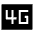 4g Mobiledata Badge Fill Icon from Sharp Fill - Material Symbols Set