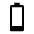 Battery 1 Bar Icon from Outlined Line - Material Symbols Set