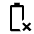 Battery Error Icon from Outlined Line - Material Symbols Set | Free Download as SVG Vector and Transparent PNG | Streamline icons