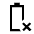 Battery Error Icon from Sharp Line - Material Symbols Set | Free Download as SVG Vector and Transparent PNG | Streamline icons