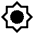 Brightness Low Fill Icon from Sharp Fill - Material Symbols Set