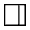 Dock To Left Icon from Sharp Line - Material Symbols Set