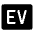 Ev Mobiledata Badge Fill Icon from Rounded Fill - Material Symbols Set