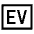 Ev Mobiledata Badge Icon from Sharp Line - Material Symbols Set